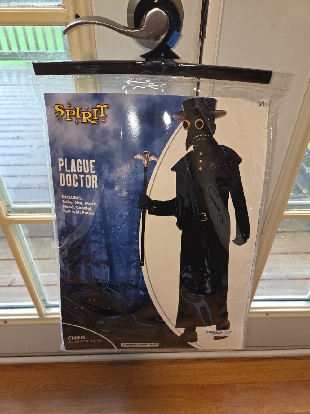 Spirit Halloween Plague Doctor costume kids size 14-16